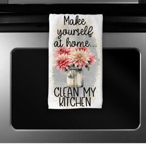 Clean My Kitchen Funny Microfiber Kitchen Towel